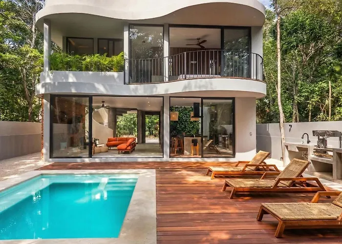 Luxury 4br Eco 10ppl Outdoor Pizza Oven - Private Pool & Jacuzzi Villa Tulum