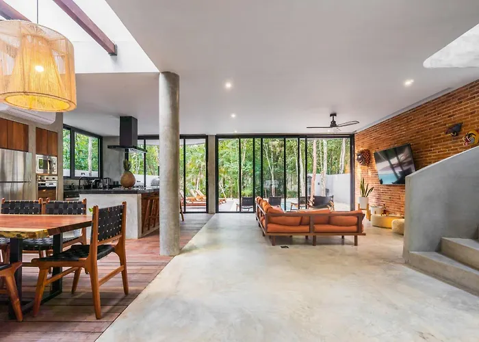 Luxury 4br Eco 10ppl Outdoor Pizza Oven - Private Pool & Jacuzzi Tulum