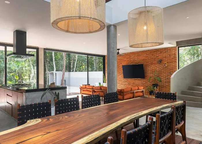 Luxury 4br Eco 10ppl Outdoor Pizza Oven - Private Pool & Jacuzzi * Tulum