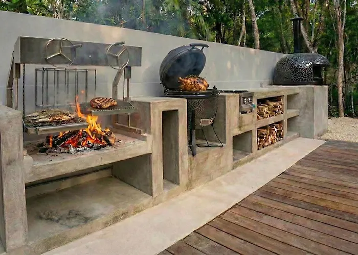 Villa Luxury 4br Eco 10ppl Outdoor Pizza Oven - Private Pool & Jacuzzi